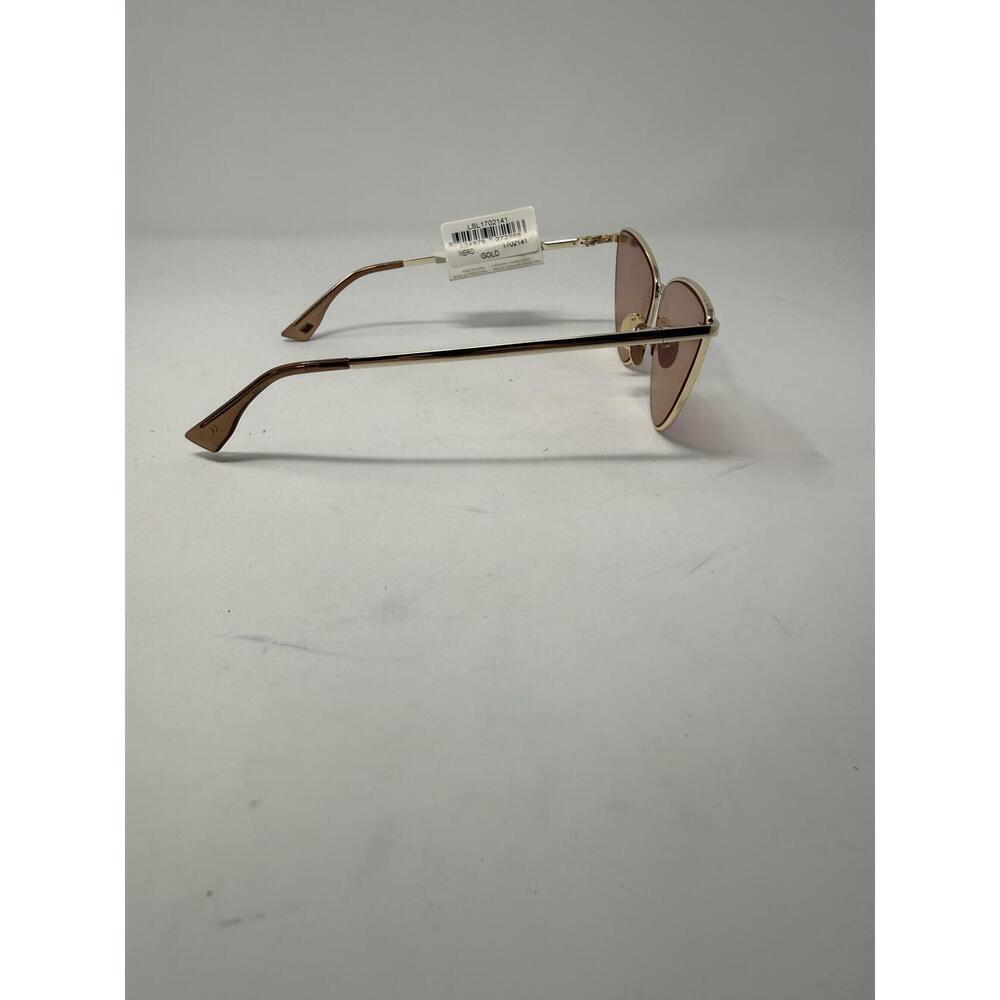Nero Women’s Gold Frame Pink Lens Cat Eye Sunglasses One Size NWT - Picture 4 of 4